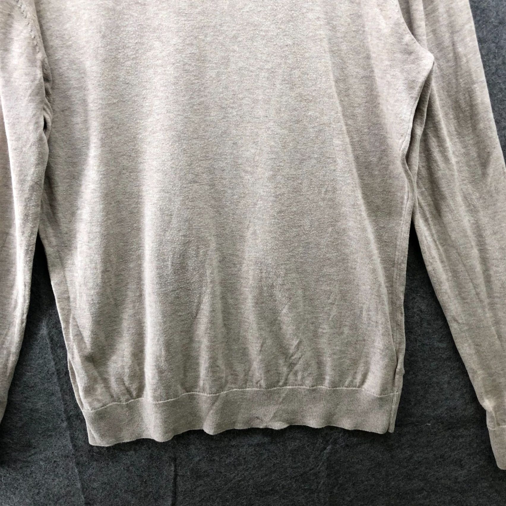 H&M H&M Mens Sweater Pullover Turtleneck Long Sleeve Lightweight Cotton Knit M Beige Casual Fall Winter Size US M / EU 48-50 / 2 - 4 Thumbnail