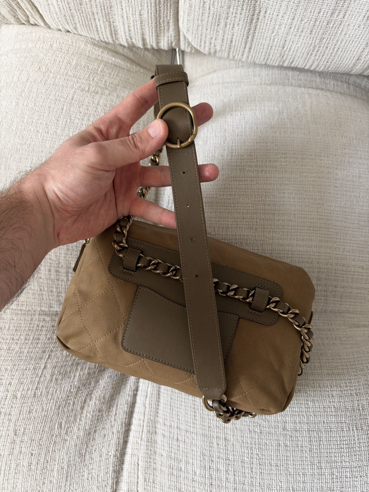 Chanel 20C Cruise Collection Belted Khaki Green / Brown Waist Bag Size ONE SIZE - 14 Thumbnail
