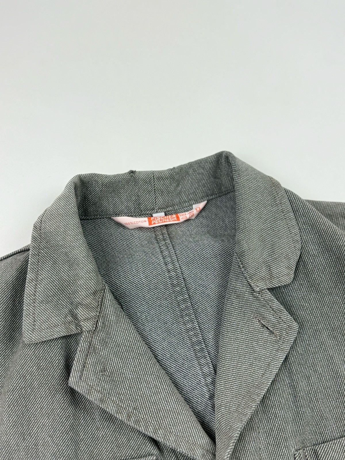 Vintage 70-80’s Vintage Fischer Salt and Pepper Repaired Work Jacket Size US M / EU 48-50 / 2 - 6 Thumbnail