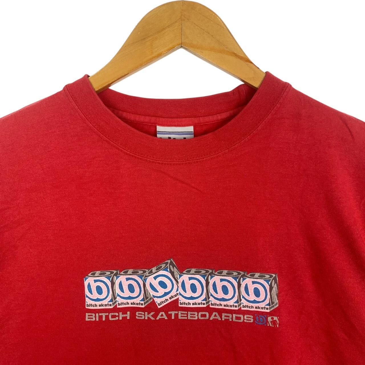 Vintage Vintage BITCH SKATEBOARD Box Logo Made In USA Tee Shirt Top Size US L / EU 52-54 / 3 - 5 Thumbnail