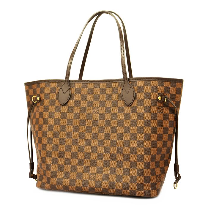 LOUIS VUITTON Damier Neverfull MM Rose Ballerine N41603 with pouch