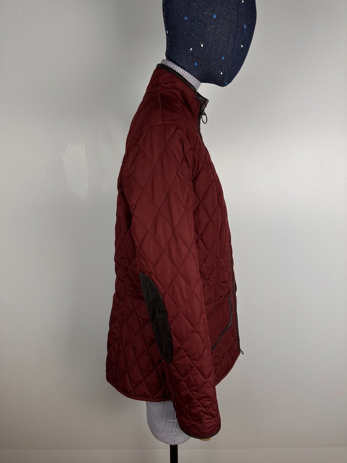 Barbour Barbour Stallion Quilted Jacket Leather Trim Red Womens US10 Size L / US 10 / IT 46 - 6 Thumbnail