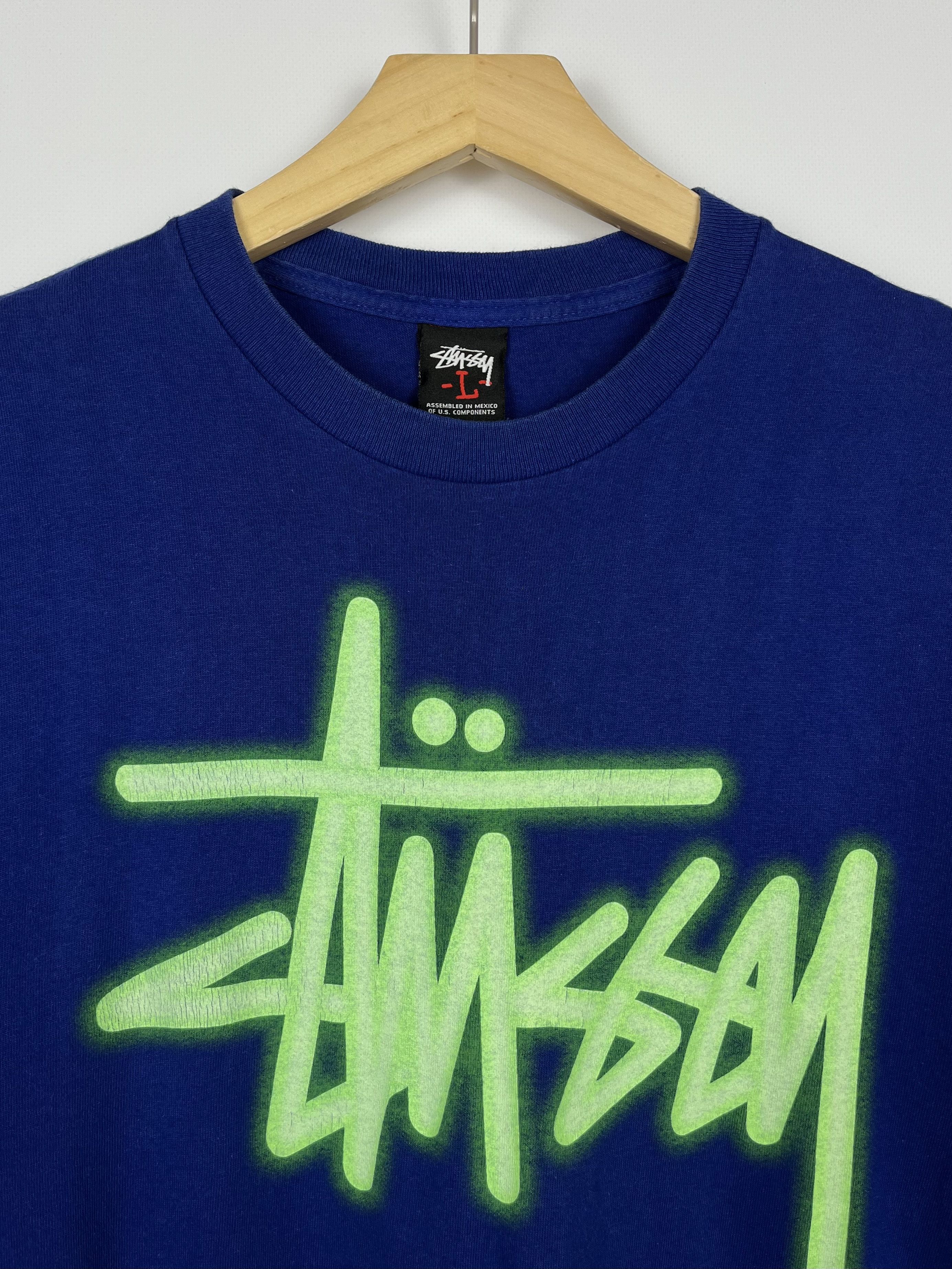 Stussy Vintage Stussy Acid Neon Graffiti Big Logo T Shirt 2000’s Size US L / EU 52-54 / 3 - 6 Thumbnail
