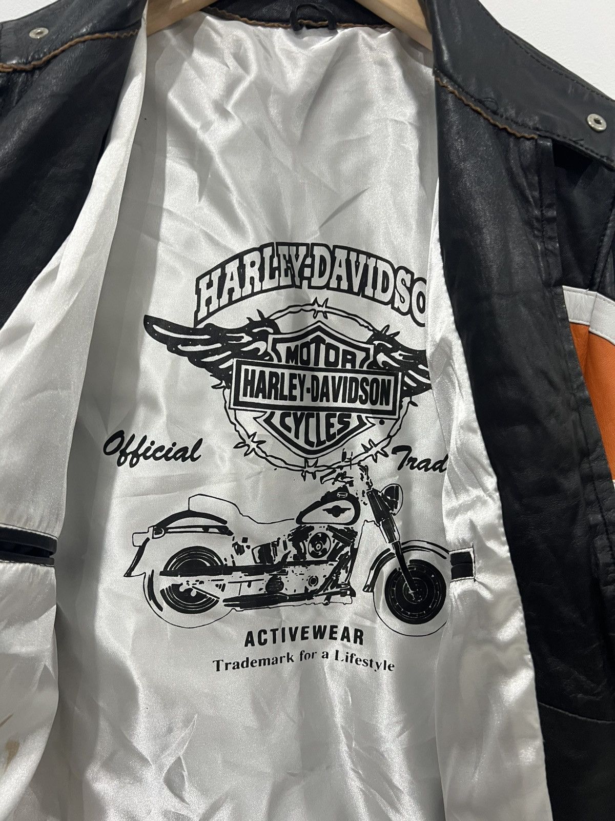 Harley Davidson × Vintage 🩸RARE🩸Harley Davidson Vintage Leather Jacket Size US M / EU 48-50 / 2 - 14 Thumbnail