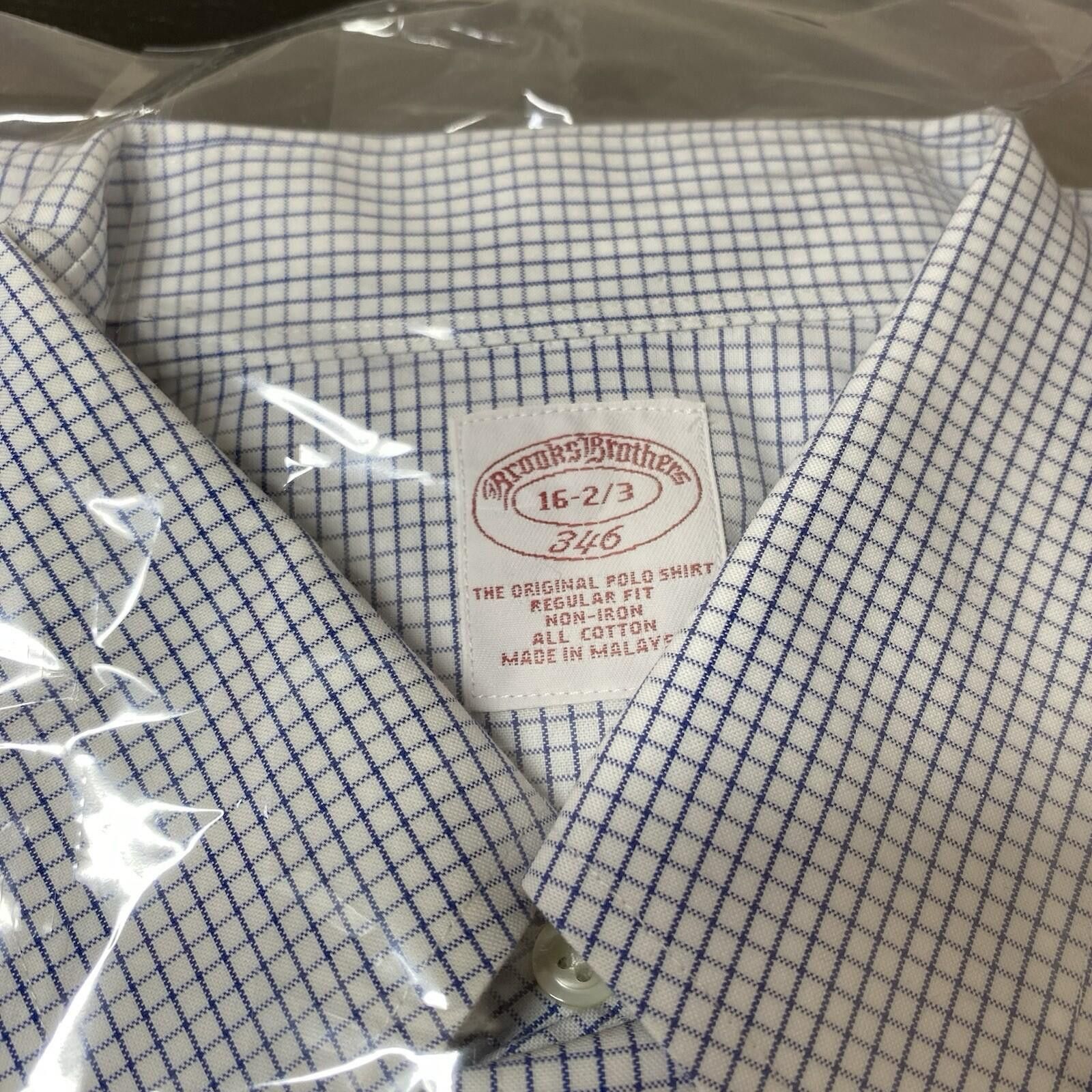 Brooks Brothers Brooks Brothers 346 Box Plaid Dress Shirt Size 16- 2/3 Size 42R - 2 Thumbnail