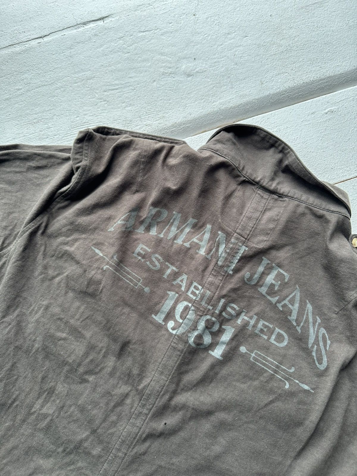 Armani 🚨Armani Jeans LONGSLEEVE shirt VNTG 90s Italy style size XXL Size US XXL / EU 58 / 5 - 10 Thumbnail