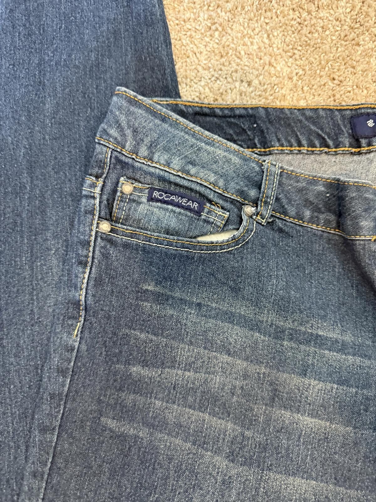 Rocawear Vintage Y2K RocaWear Denim Studded Jeans Size 42" / US 20 - 4 Thumbnail