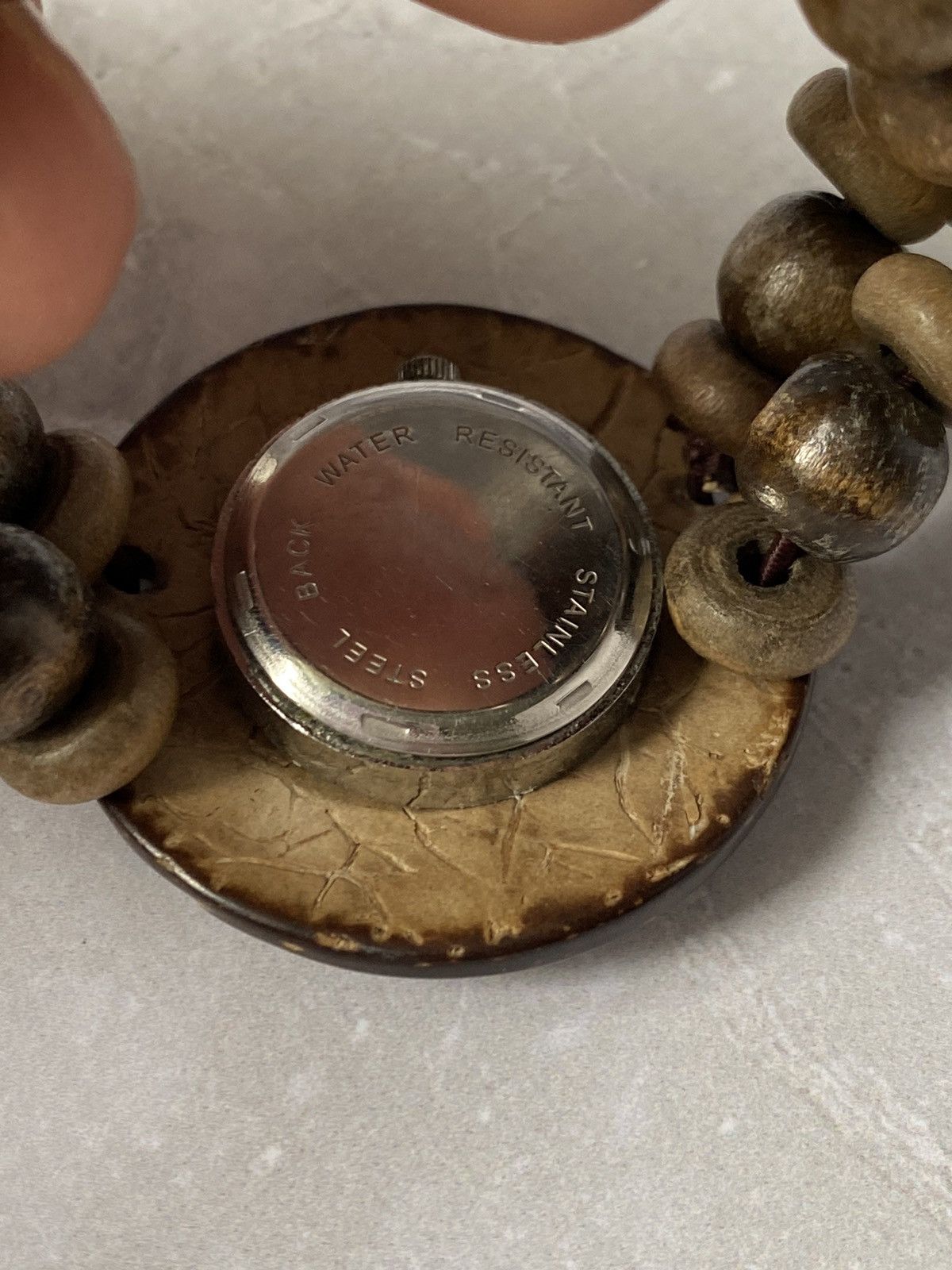 Jewelry × Vintage Trendy Wooden Watch with Beads - Unique Accessory Size ONE SIZE - 5 Thumbnail