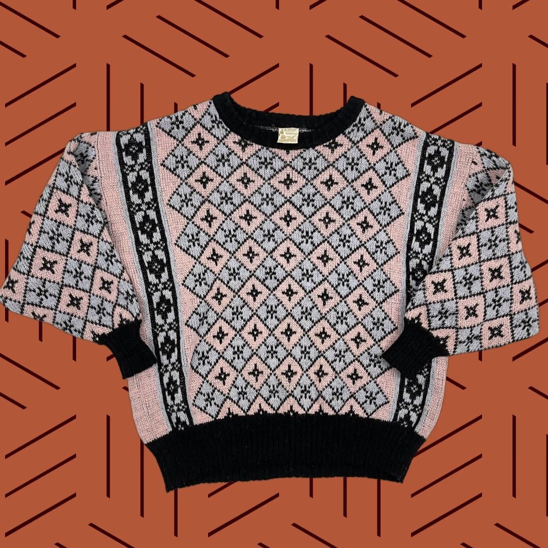 Vintage VINTAGE Alafoss Icewool Sweater Womens M/L Pink Nordic New Wool Crewneck Jumper Iceland Size M / US 6-8 / IT 42-44 - 1 Thumbnail