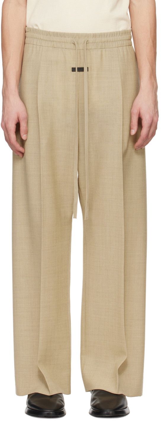 Fear of God 1265USD Drawstring Beige Wide-Leg Trousers Size 48R - 3 Thumbnail