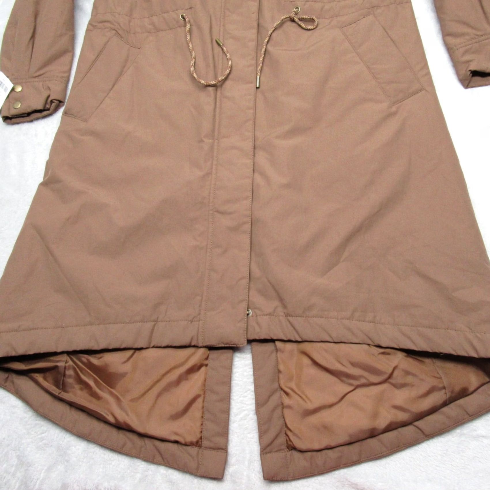Old Navy VINTAGE Old Navy Coat Women XS Brown Water Resistant Faux Fur Lined Hood 43" Jacket NEW Size XS / US 0-2 / IT 36-38 - 7 Thumbnail