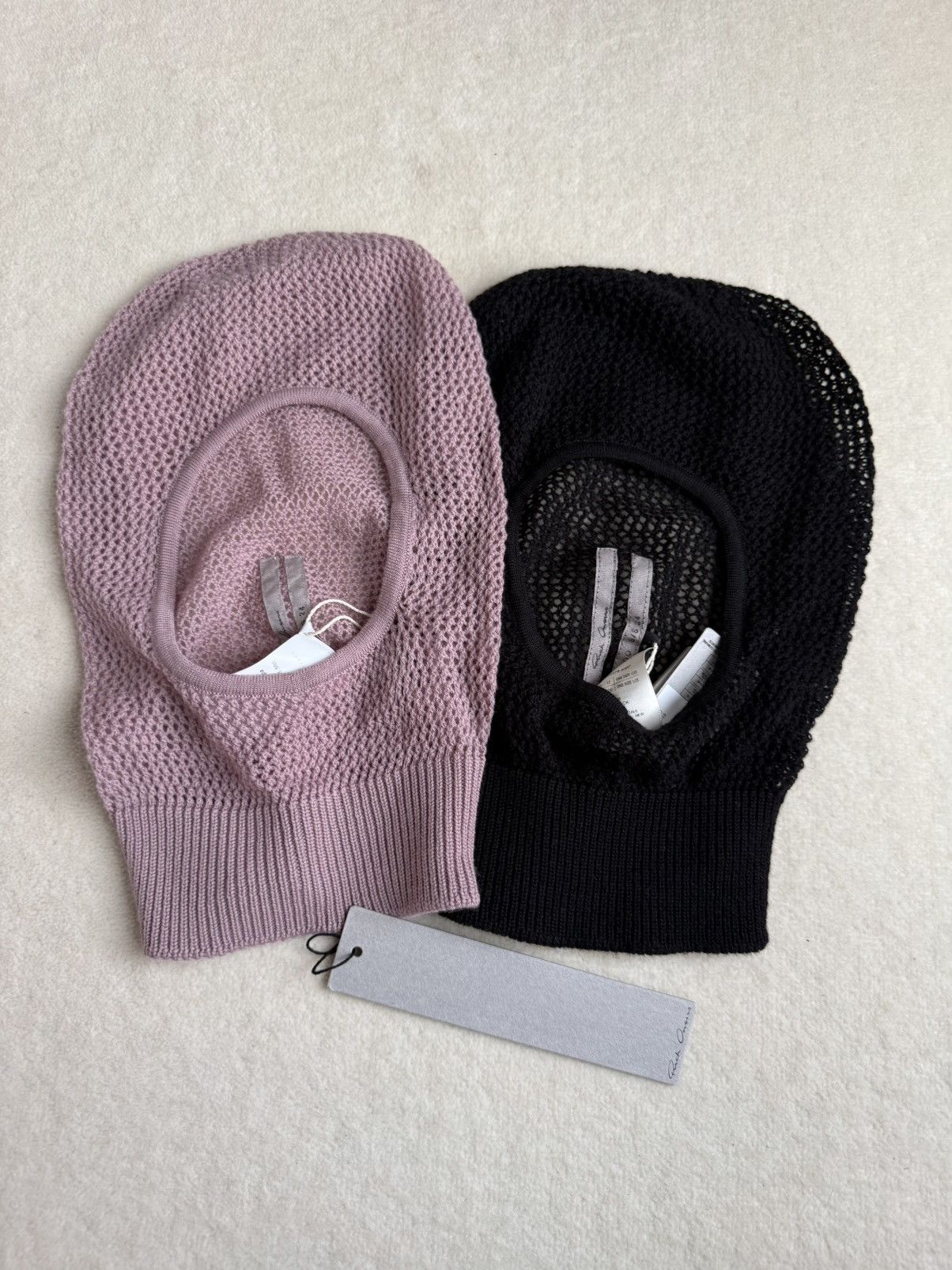 Rick Owens SS24 Rick Owens Lido balaclava grail skull hat Size ONE SIZE - 2 Thumbnail