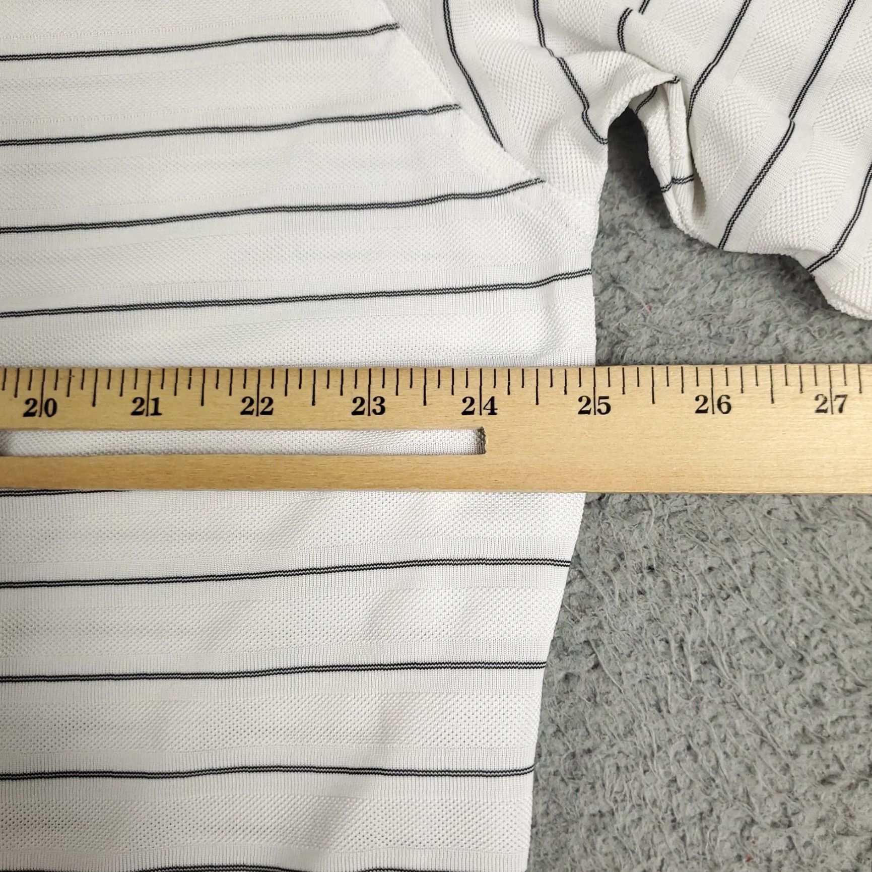 Callaway Callaway Polo Shirt Mens 2XL White Striped Short Sleeve Polo Casual Business Formal Sports Men Size US XXL / EU 58 / 5 - 7 Thumbnail