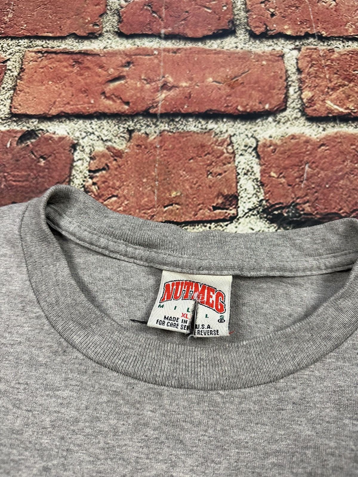 Nutmeg Vintage Blank Gray T Shirt Plain 90s Tee Nutmeg USA Size US XL / EU 56 / 4 - 4 Thumbnail