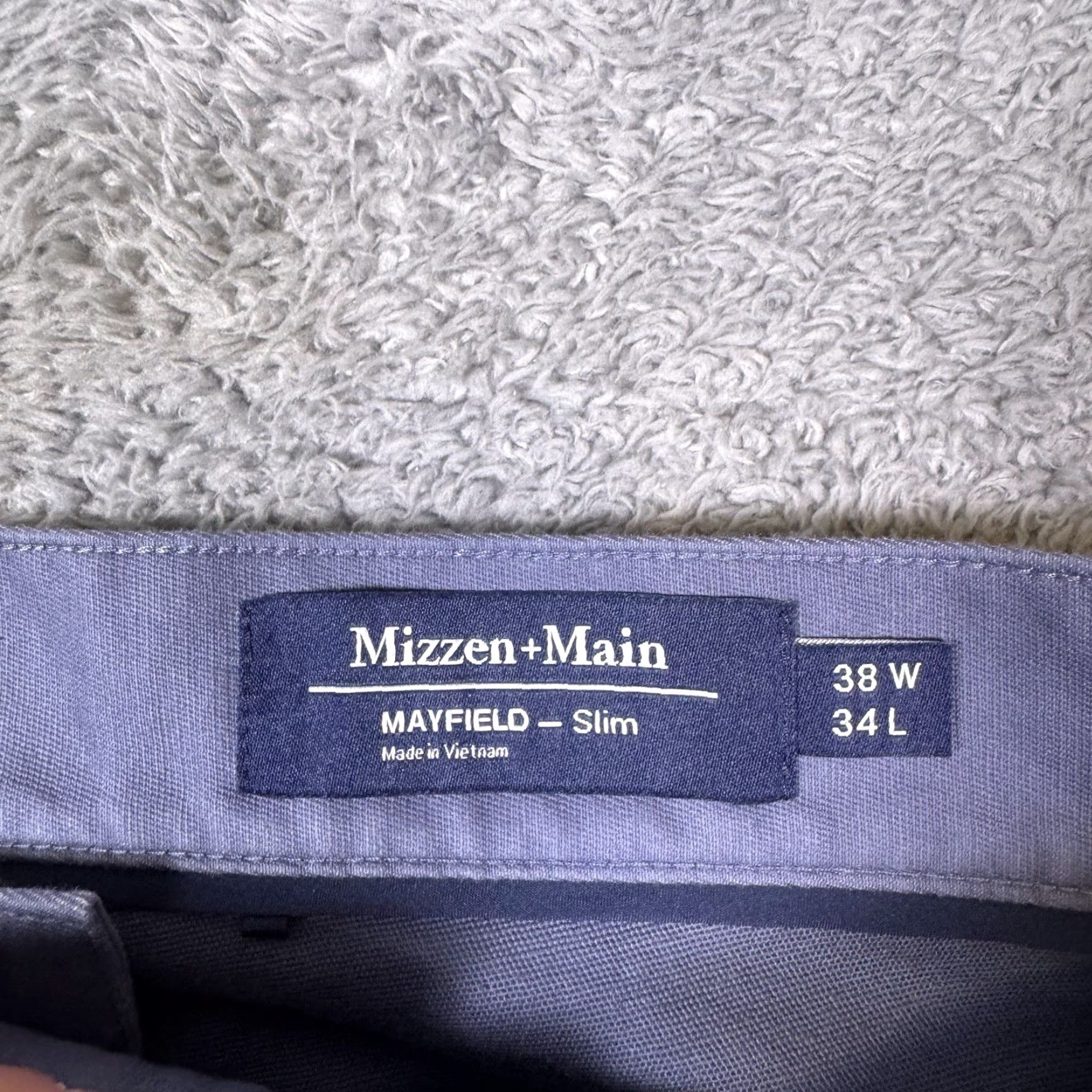 Mizzen+Main Mizzen + Main Pants Mens 38x31 Mayfield 5 Pocket Dark Slate Brushed Twill Slim Quick Ship Mens Size US 38 / EU 54 - 5 Thumbnail