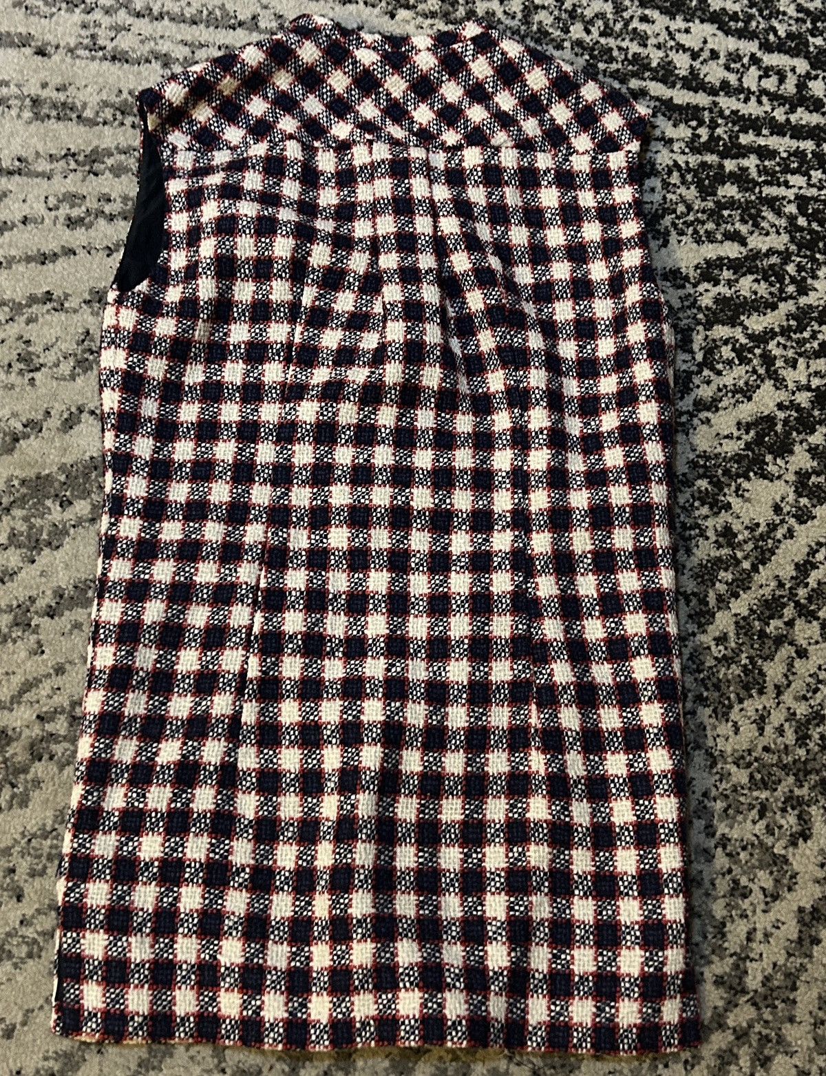 Gucci Gucci Tweed Wool Blend Dress Navy White Red Check Size 38 Size XS / US 0-2 / IT 36-38 - 2 Thumbnail