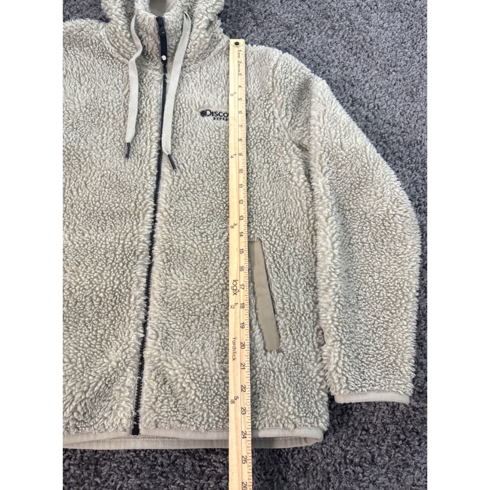 Vintage VINTAGE Discovery Expedition Bomber Jacket Mens M Zip Deep Pile Oatmeal Beige Fleece Outdoor Size US M / EU 48-50 / 2 - 2 Thumbnail