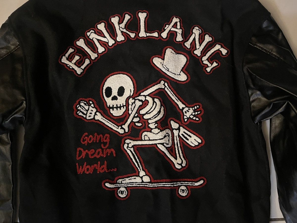 Other Aelfric Eden Size Small Black Varsity Bomber Jacket Skeleton Size US S / EU 44-46 / 1 - 3 Thumbnail