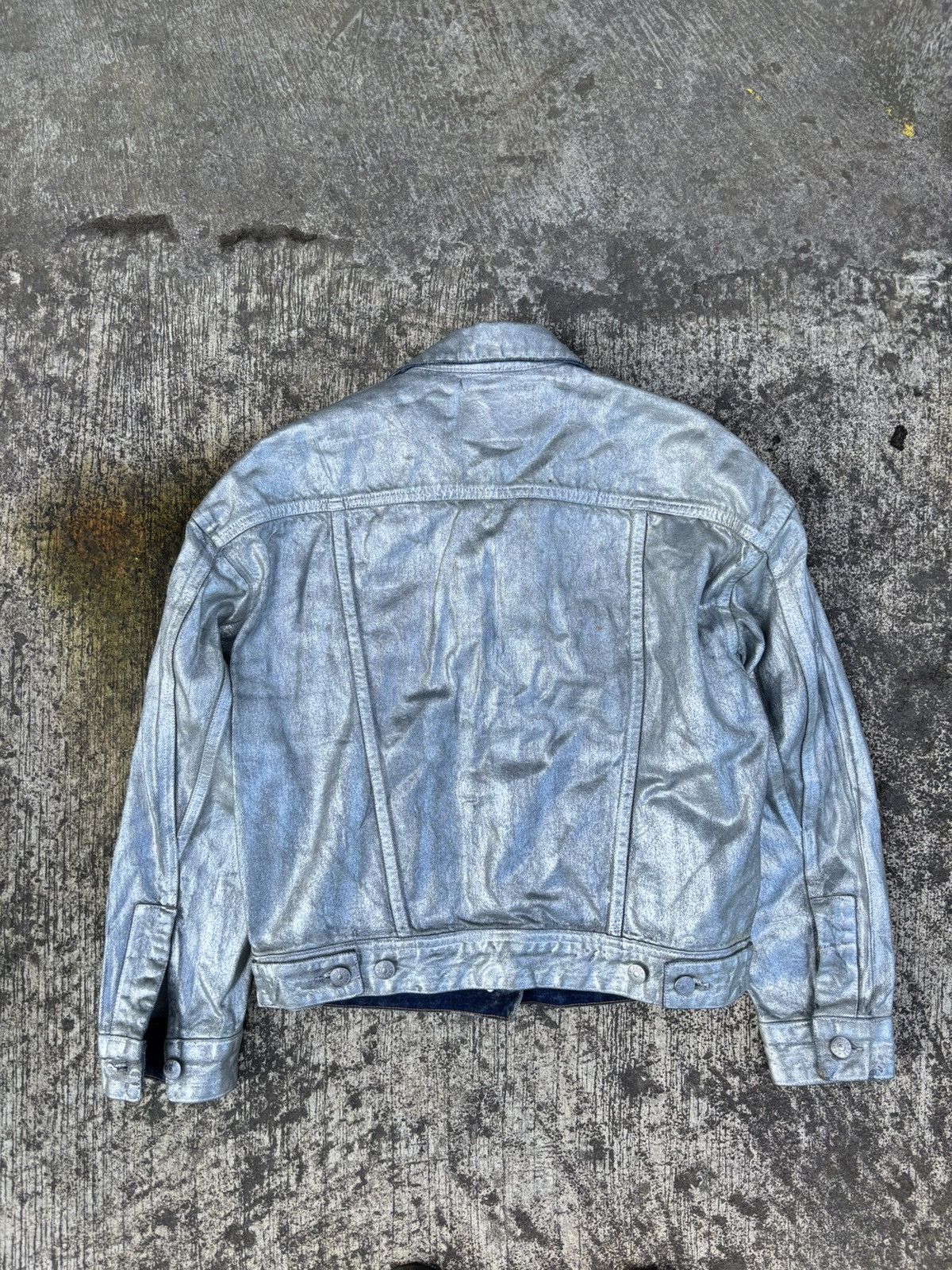 Acne Studios Acnes studios denim silver metallic jacket Size US M / EU 48-50 / 2 - 4 Thumbnail