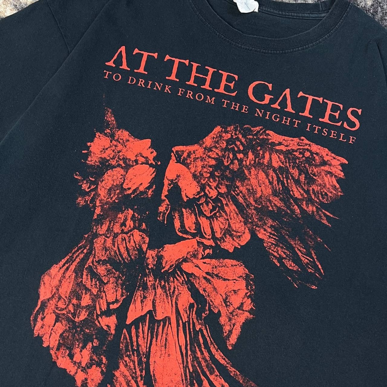 Band Tees At The Gates Vintage Y2K Death Metal Rock Band T-Shirt 1TS74 Size US XL / EU 56 / 4 - 3 Thumbnail