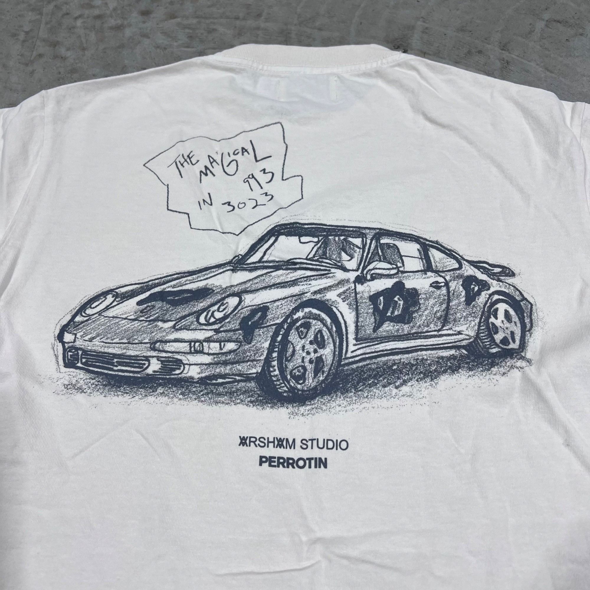 Daniel Arsham × Porsche Design NEW DANIEL ARSHAM x PERROTIN PORSCHE CREAM TEE SZ SMALL Size US S / EU 44-46 / 1 - 6 Thumbnail