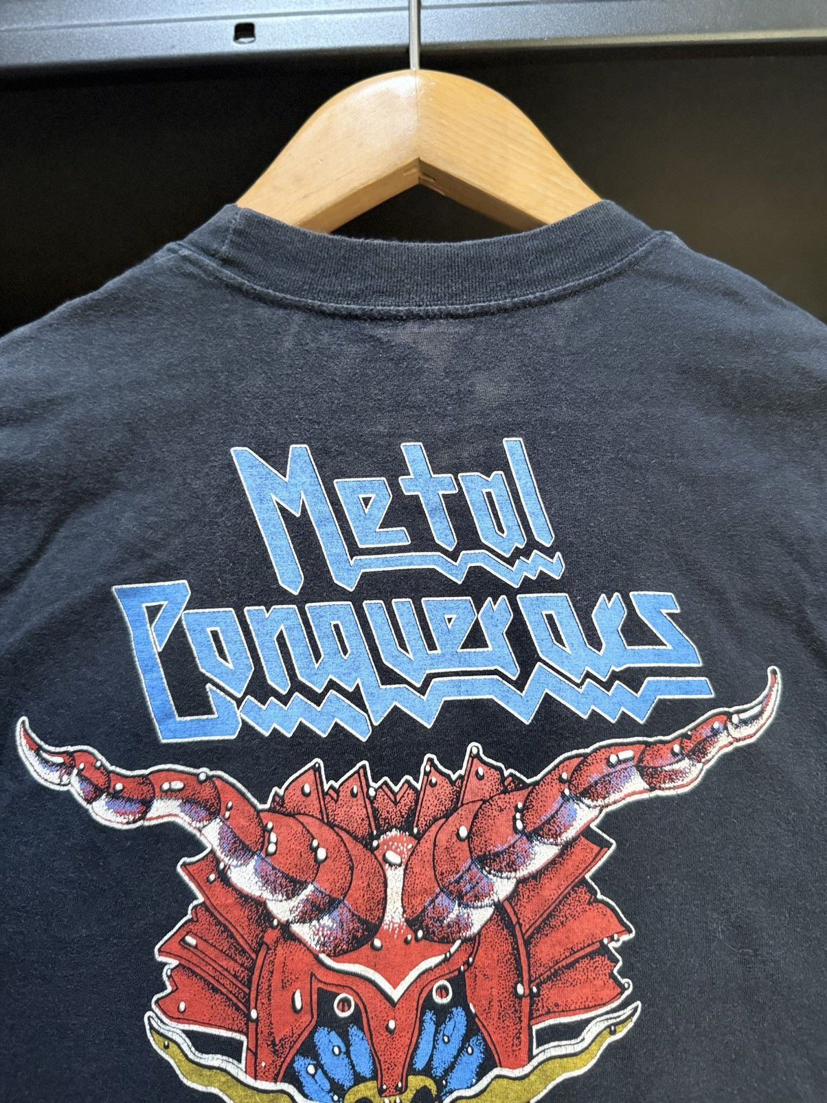 Band Tees Vintage 80s Judas Priest The Metallian Tour Japan Faded Tee Size US M / EU 48-50 / 2 - 8 Thumbnail