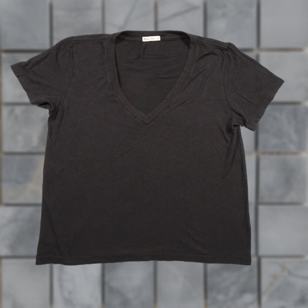 Marine Layer Marine Layer T-Shirt Womens XS Black V-Neck Relaxed Oversized Tee - Casual All Seasons Size XS / US 0-2 / IT 36-38 - 1 Thumbnail