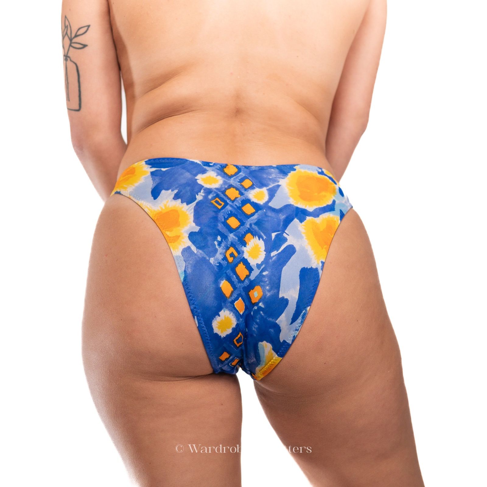 Vintage Vtg 90s Tara Grinna Bikini Rare V High Waisted Bikini Bottom Size ONE SIZE - 4 Thumbnail