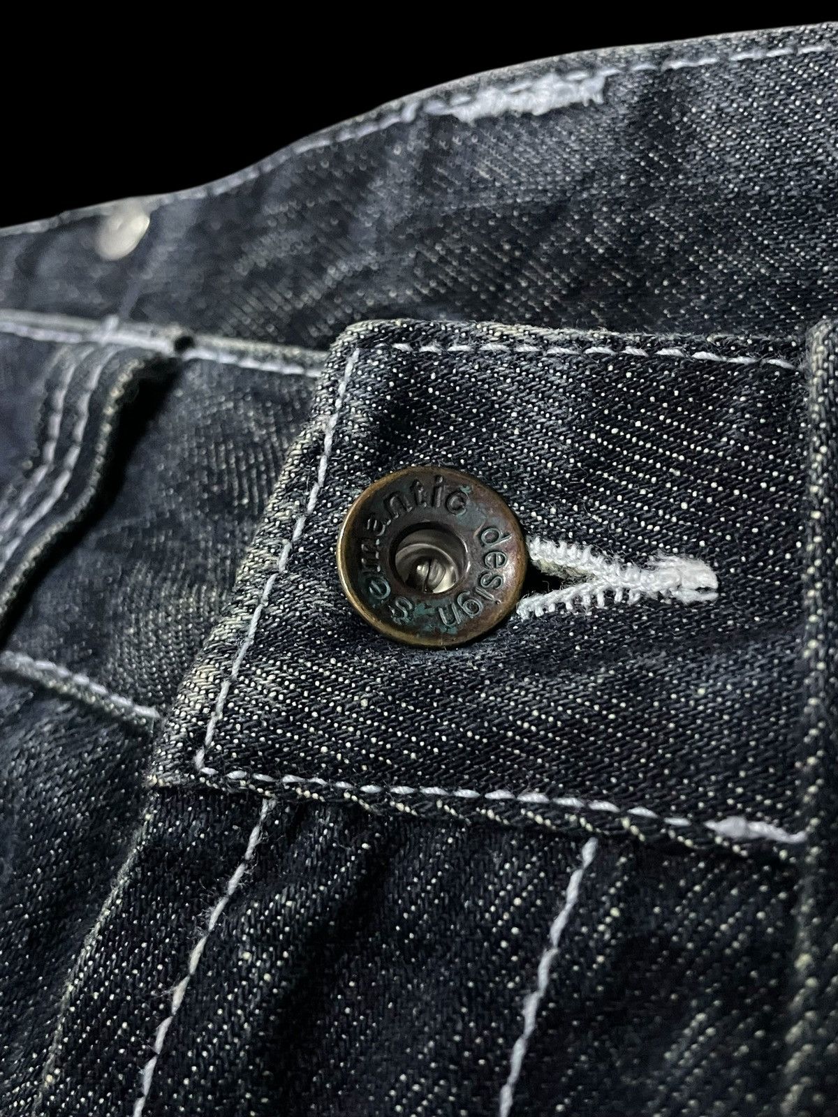 If Six Was Nine × Le Grande Bleu (L.G.B.) × semanticdesign Semantic Design Japan Multi Zipper Slant Pocket Flared Jeans Size US 30 / EU 46 - 10 Thumbnail