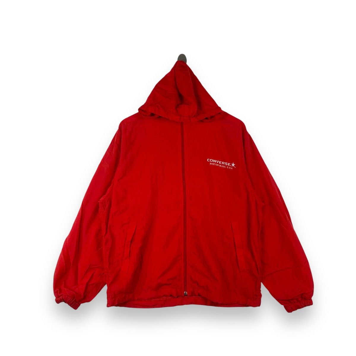 Converse Vintage CONVERSE ALL START Windbreaker Red Jacket Size L / US 10 / IT 46 - 1 Thumbnail