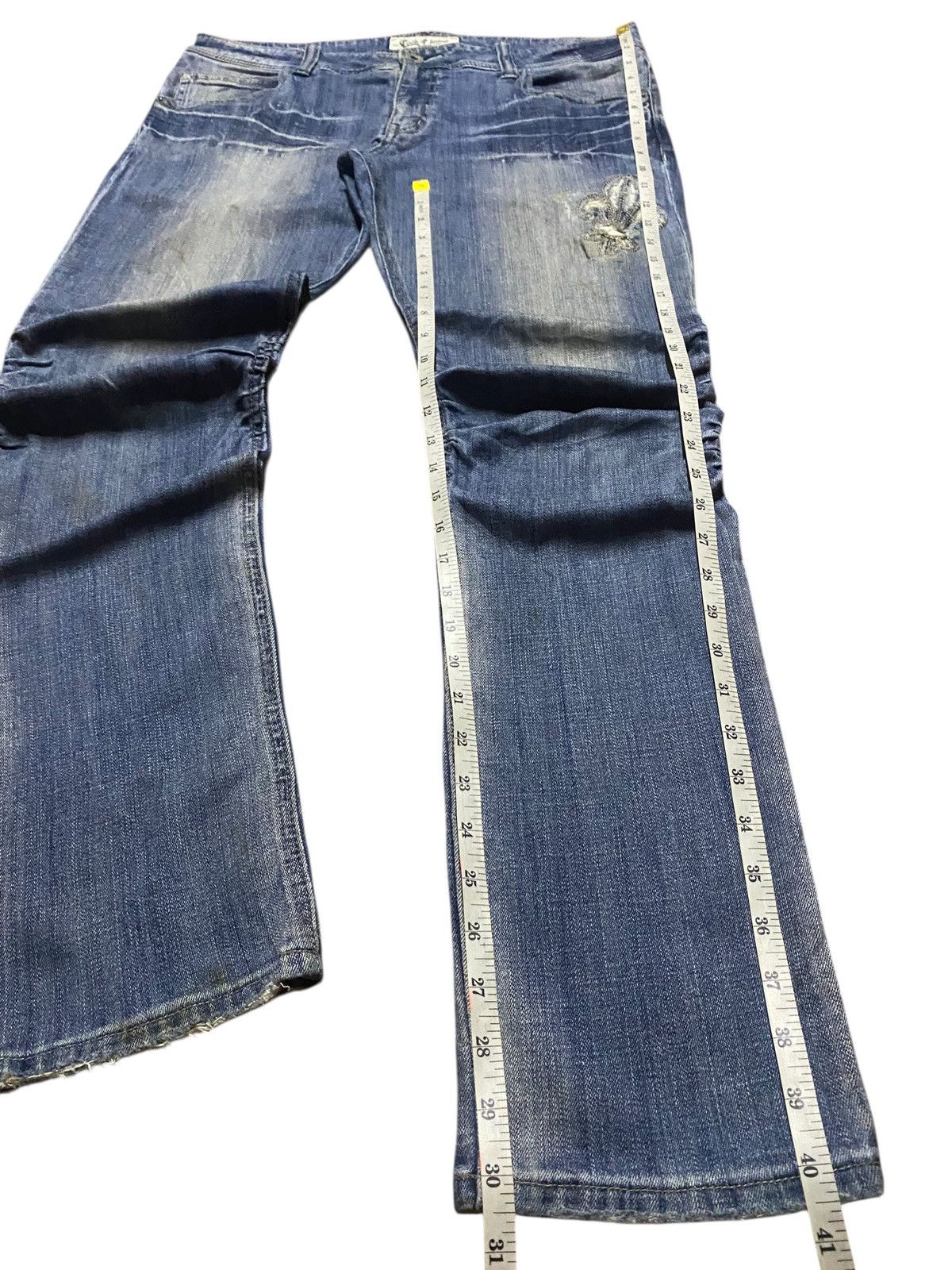 Cook Jeans Vintagw Cook Jeans Embroidery like Amiri Skinny Jeans Size US 35 - 14 Thumbnail