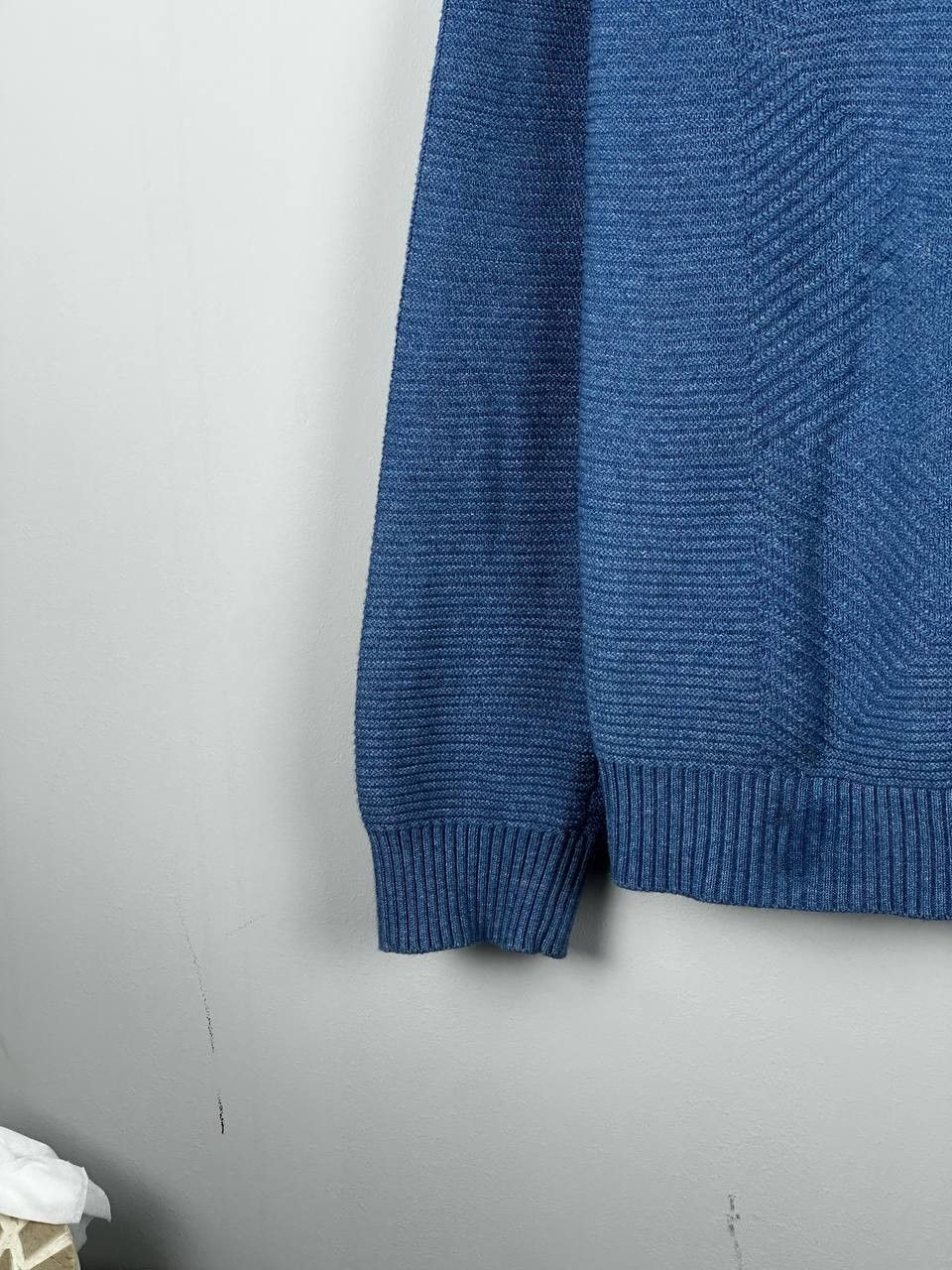 Mr P. Mr. P Blue Heavyweignt Knitted Casual Pullover Sweater Size US XL / EU 56 / 4 - 5 Thumbnail