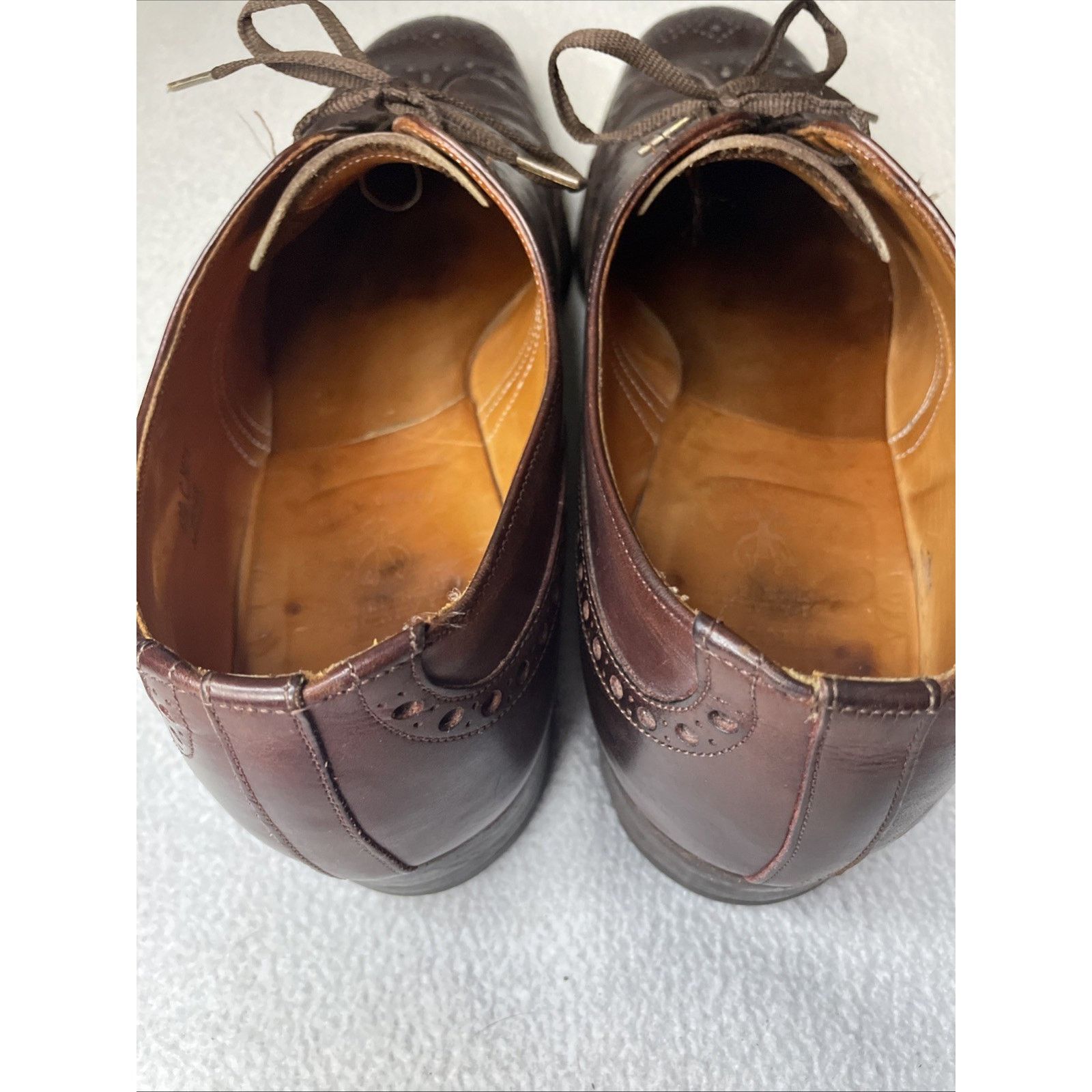 Brooks Brothers Vtg Brooks Brothers Devon England Wingtip Brown Leather 11.5 Size US 11.5 / EU 44-45 - 11 Thumbnail