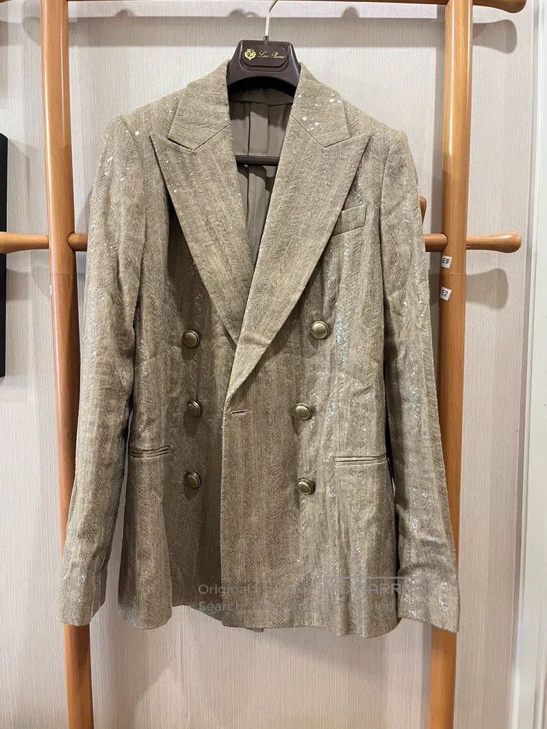 Brunello Cucinelli Brunello Cucinelli Sequin blazer Size S / US 4 / IT 40 - 1 Thumbnail