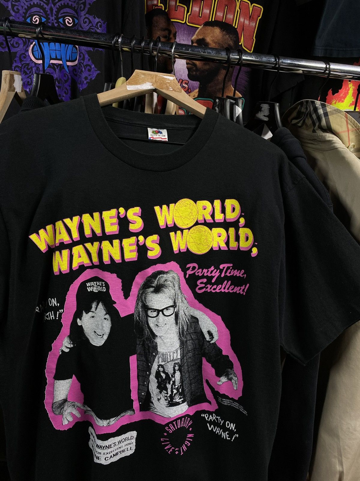 Vintage Vintage 1991 Waynes Word T-Shirt Vtg Movie Tee XLarge Size US XL / EU 56 / 4 - 5 Thumbnail