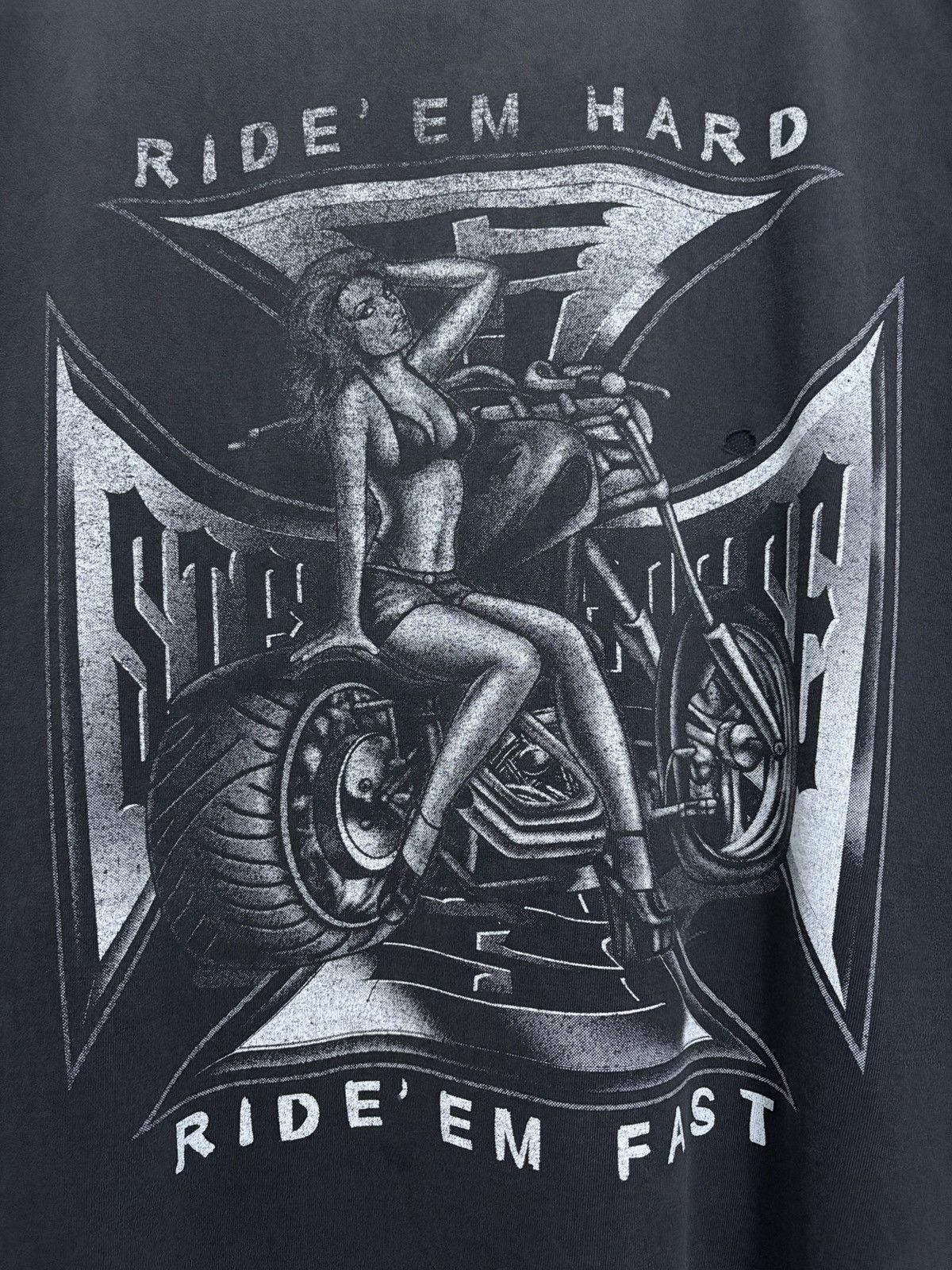 West Coast Choppers 2000's Bootleg West Coast Choppers / Ride' Em Fast T-Shirt Size US XL / EU 56 / 4 - 6 Thumbnail