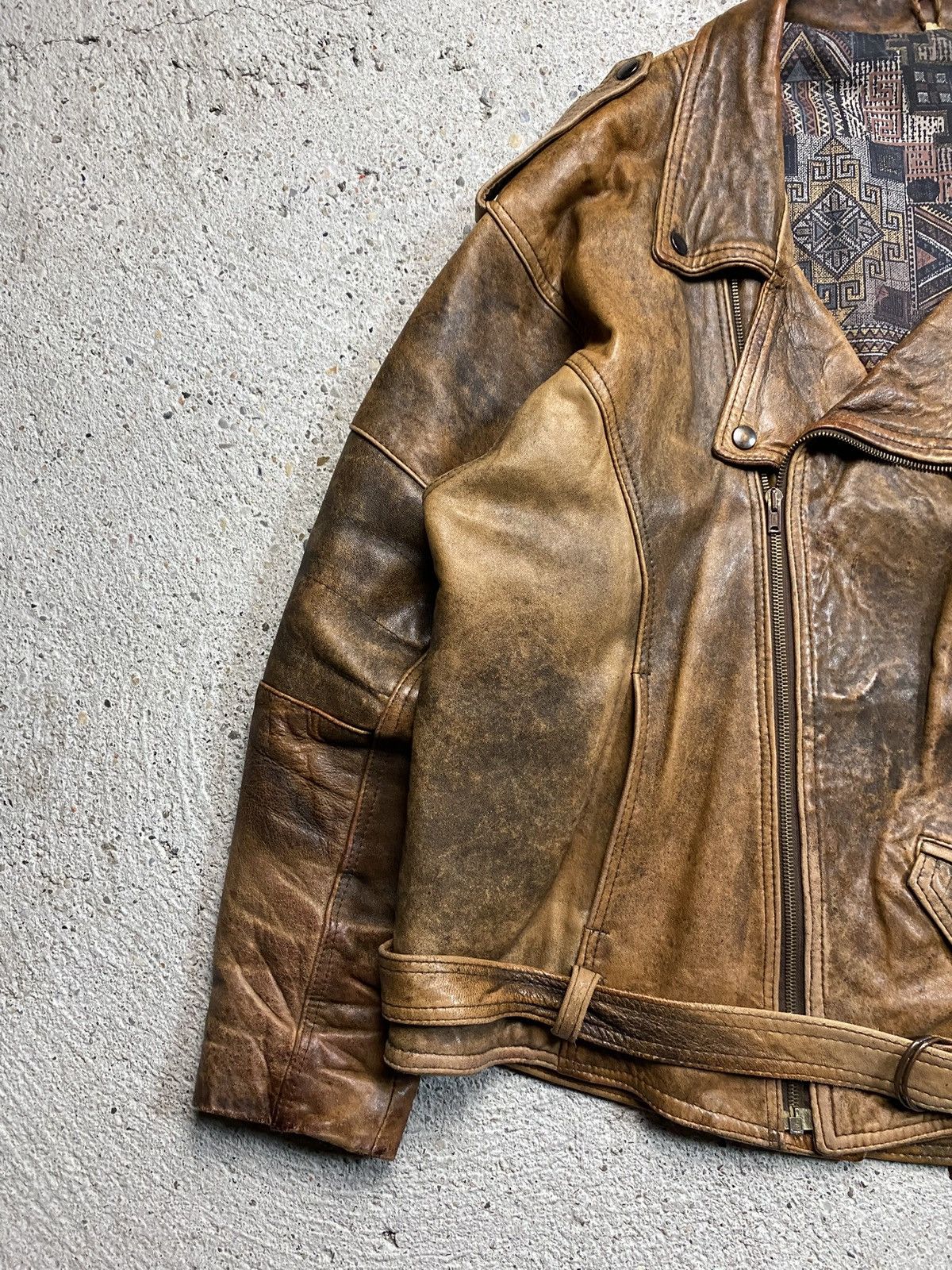 Vintage Vintage leather jacket bomber chevignon 90s USA distressed Size US XL / EU 56 / 4 - 6 Thumbnail