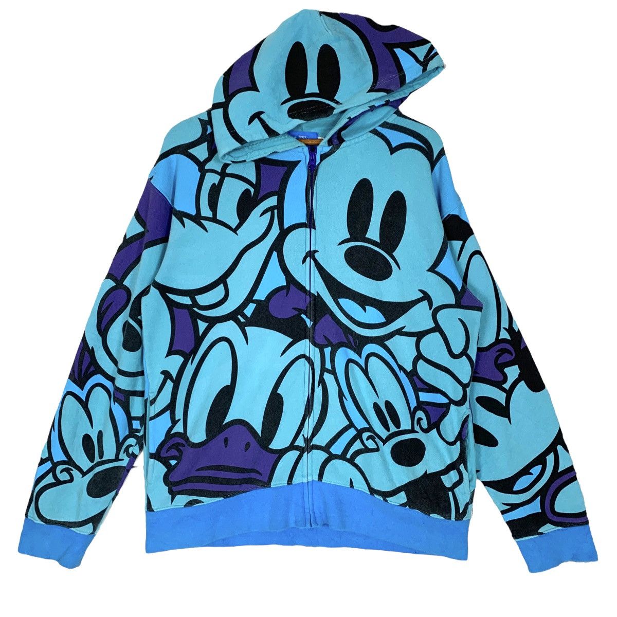 Vintage Tokyo Disney Resort Mickey And Friend Zip Up Hoodie