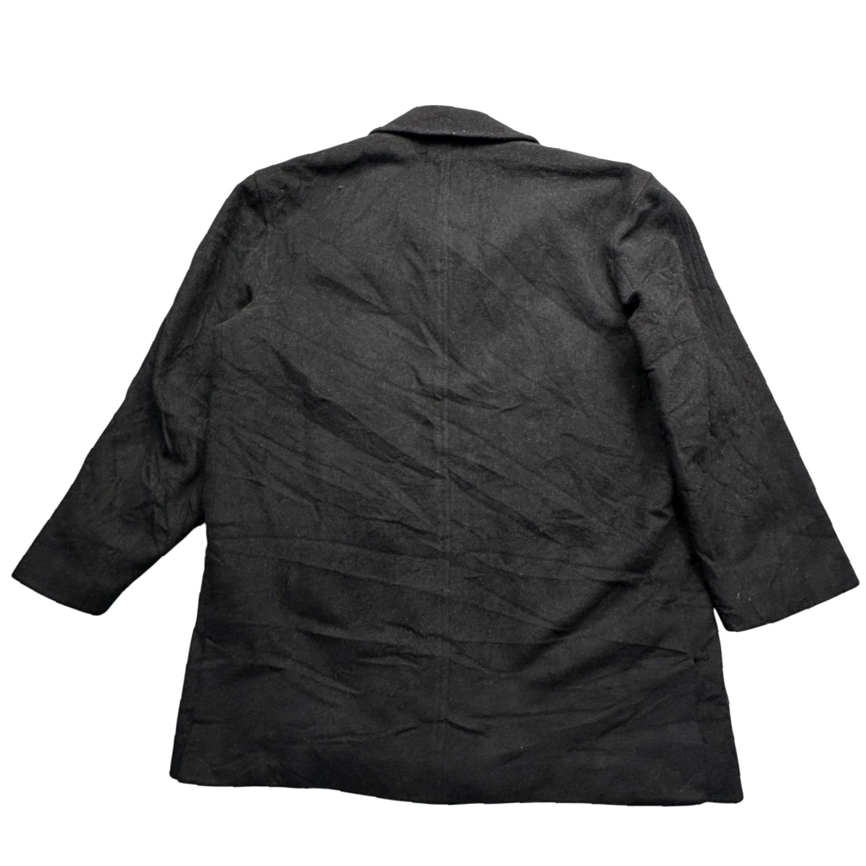 Ralph Lauren VINTAGE Lauren Ralph Lauren Cambridge Coat Mens Large Black Wool Blend Overcoat Coat Mens 44 Reg Wool Blend Black - Size US L / EU 52-54 / 3 - 2 Thumbnail