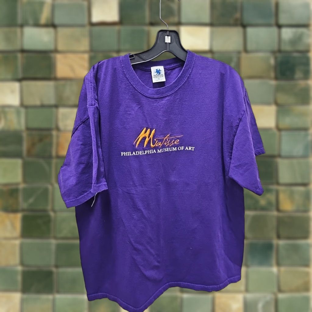 Vintage VINTAGE Philadelphia Museum of Art Embroidered T-Shirt Mens XL 90s Art Cotton Black Crew Neck Short Sleeve Tee Size US XL / EU 56 / 4 - 1 Thumbnail