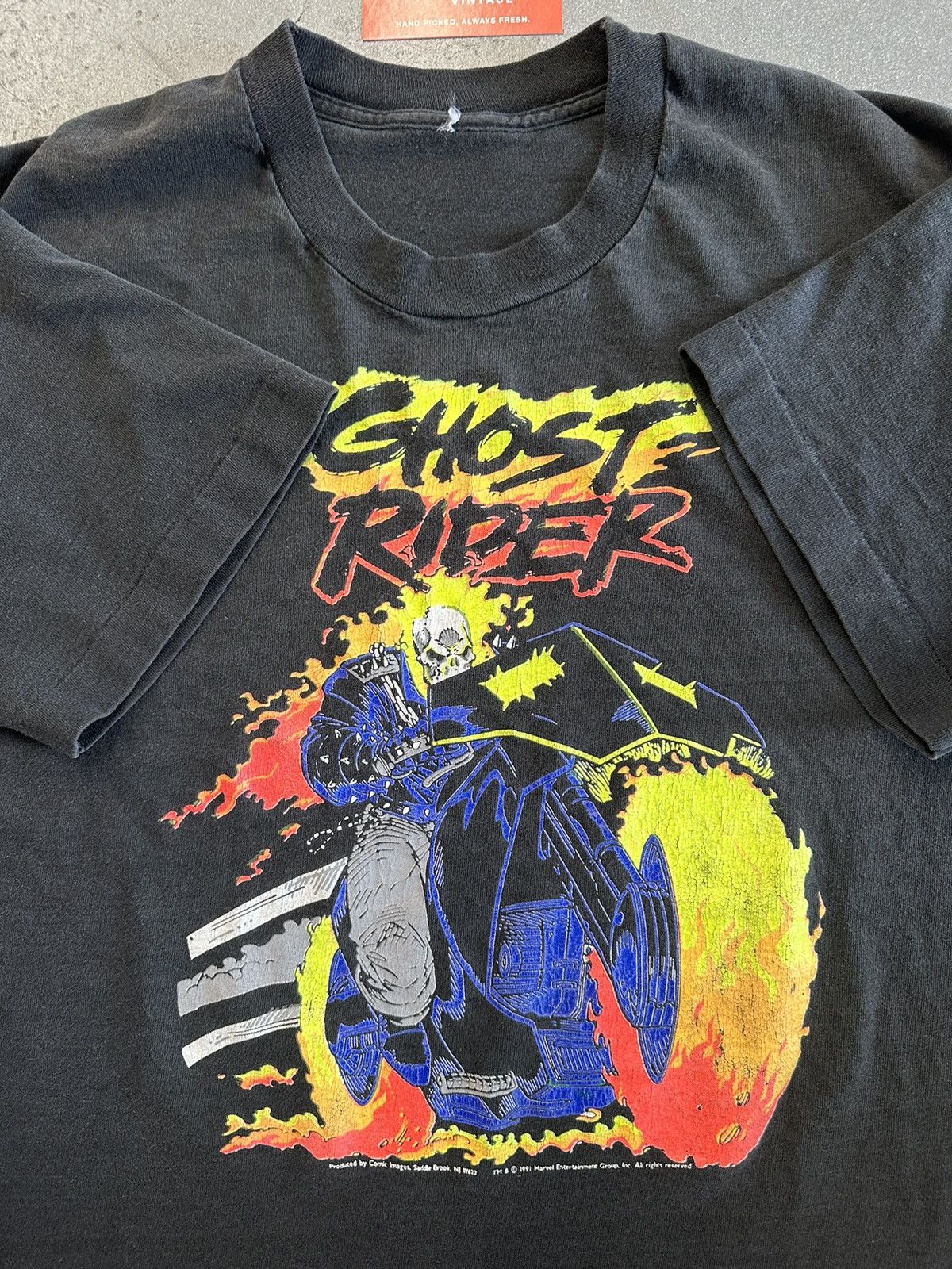 Marvel Comics 1991 Vintage Marvel Comics Ghost Rider Tee Size US XL / EU 56 / 4 - 3 Thumbnail
