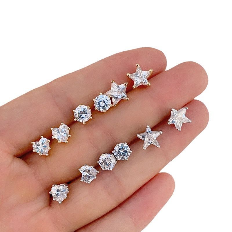 Jewelry Punk Earrings One Pairs Chrome Jewelry Size ONE SIZE - 5 Thumbnail