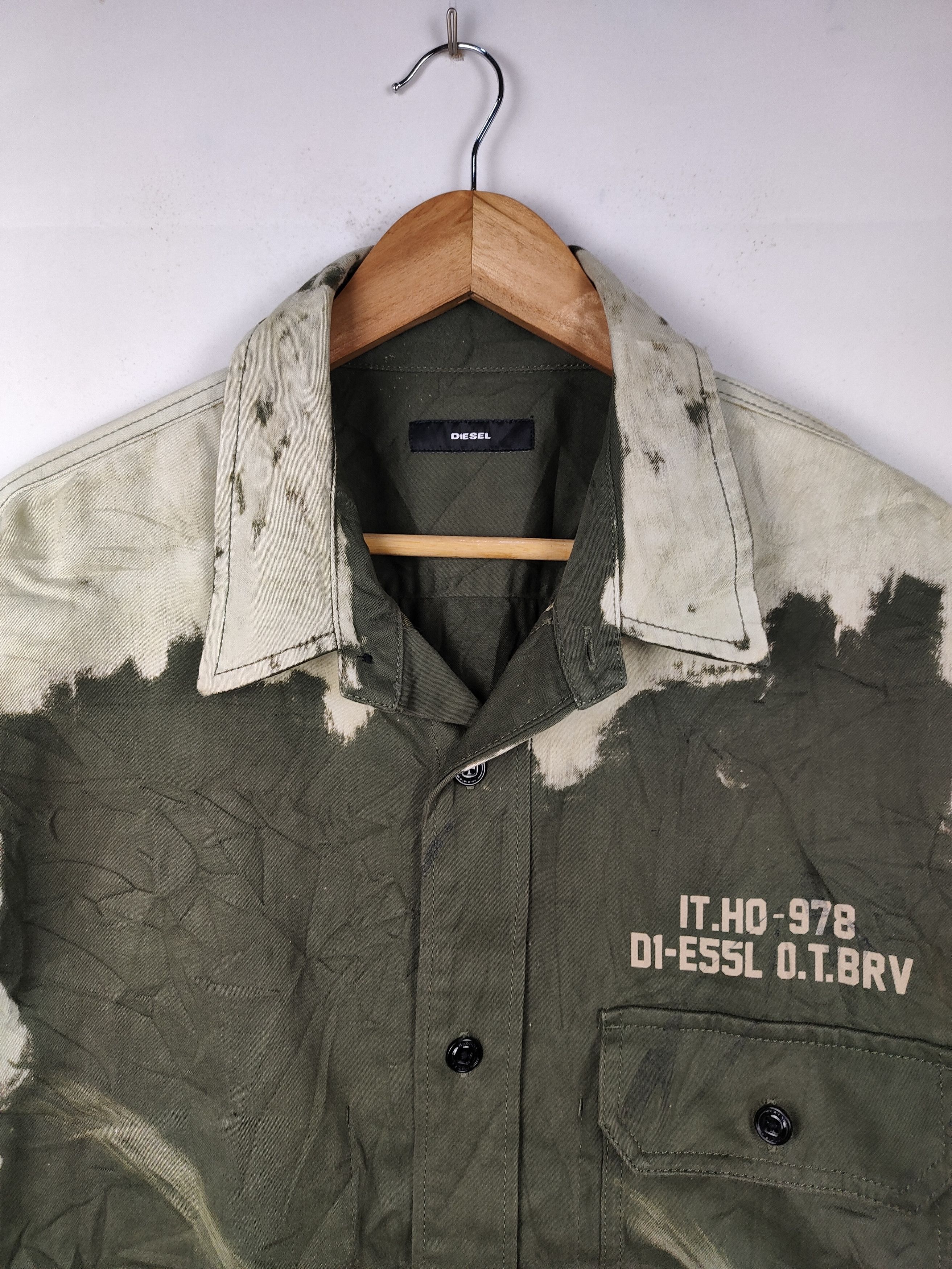 Diesel Diesel Acid Wash Button Collar Jacket Size US L / EU 52-54 / 3 - 2 Thumbnail