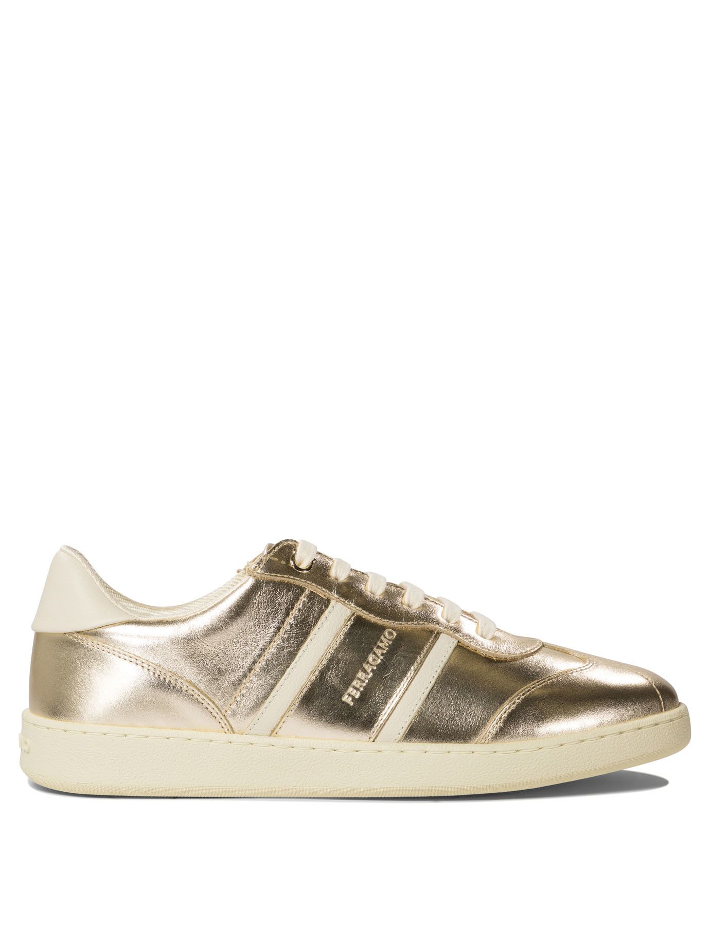 Salvatore Ferragamo Ferragamo Achille Sneakers 5.5 Women - Usa Duties Paid in Gold