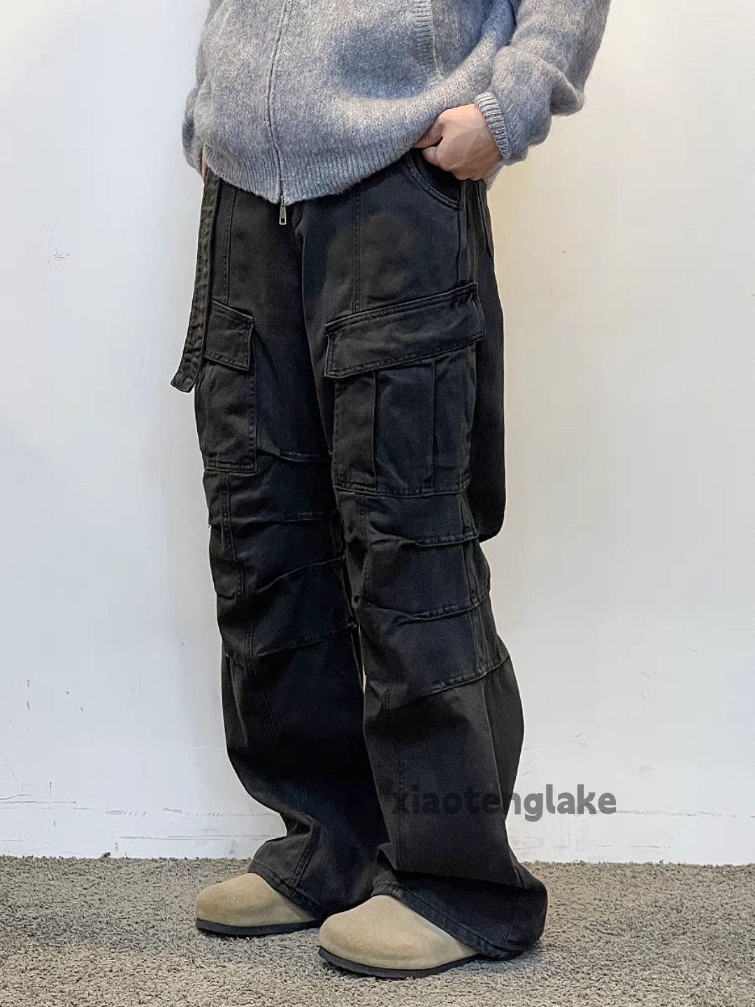 Designer × Japanese Brand × Vintage washed faded loose baggy utility grunge cargo pants Size US 28 / EU 44 - 4 Thumbnail