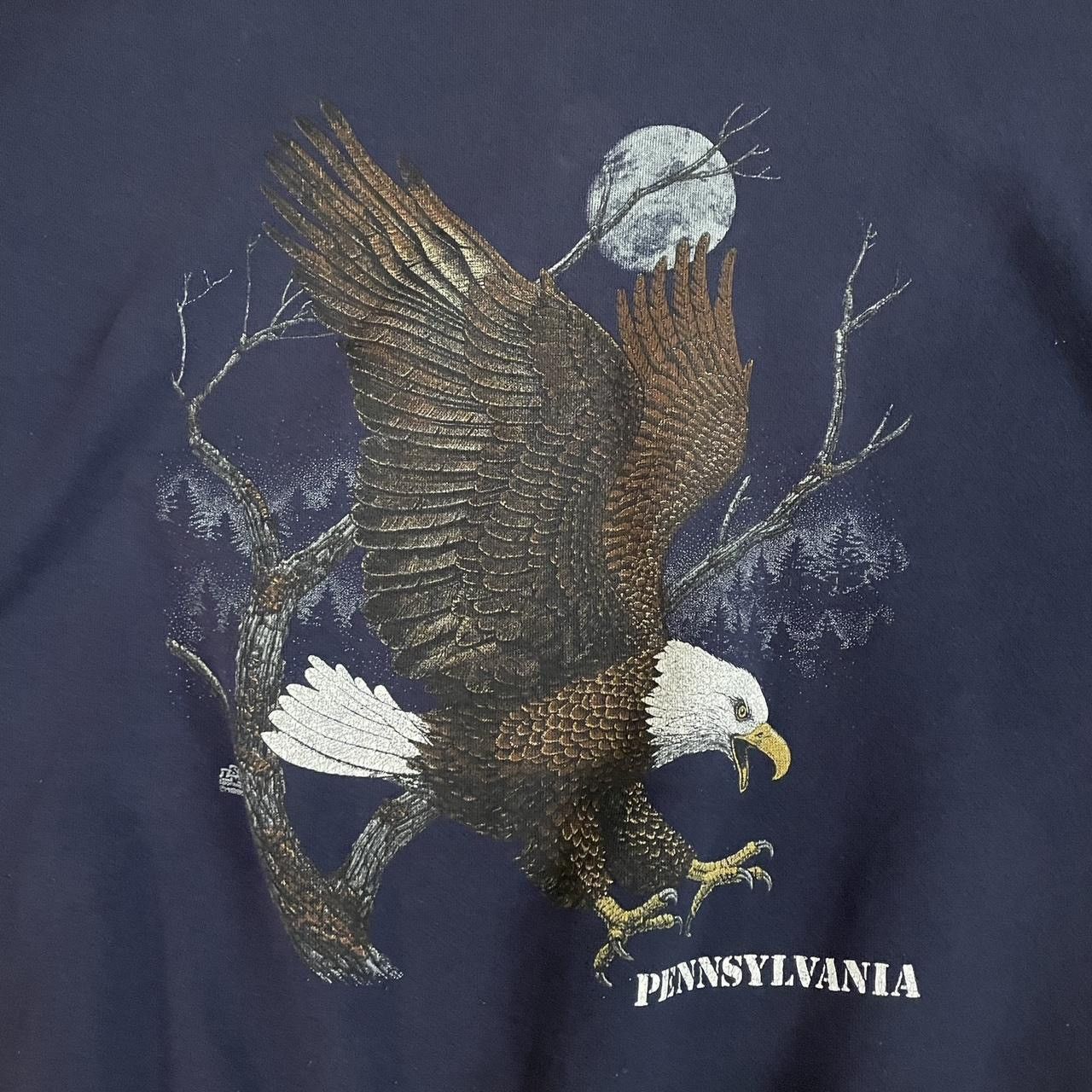 Vintage Vintage 1990 Pennsylvania Eagle Sweatshirt Size US XXL / EU 58 / 5 - 2 Thumbnail