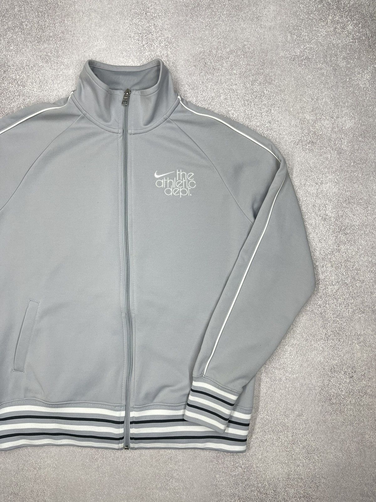 Nike Vintage Nike Athletic Track Jacket Grey Drill Y2K ACG TN Size US XL / EU 56 / 4 - 3 Thumbnail