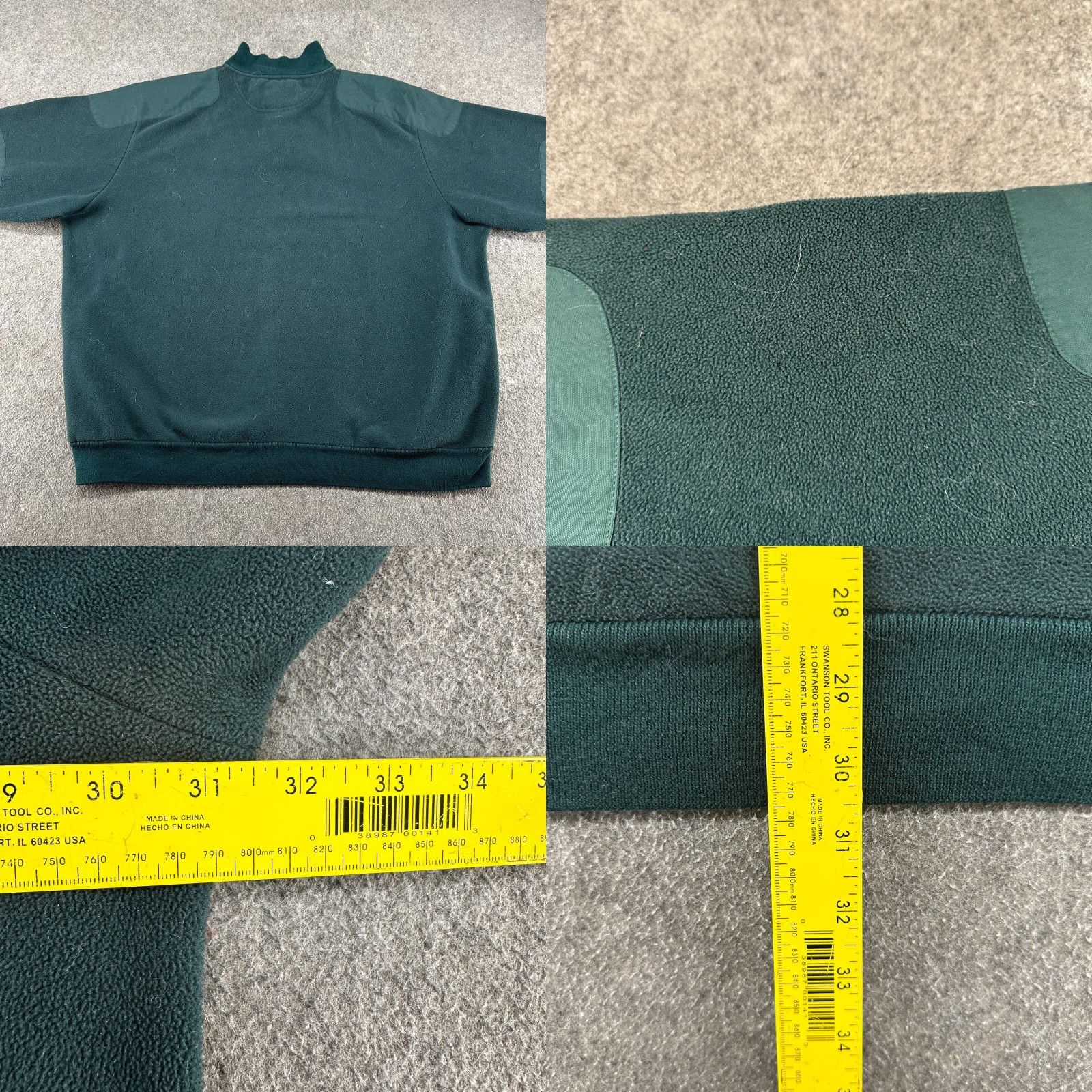 Vintage Cabela's Sweatshirt Mens 2XLT Green Pullover Fleece Polyester Zip Logo Sweatshirt 80s 90s Big & Tall Mens Size US XXL / EU 58 / 5 - 8 Thumbnail