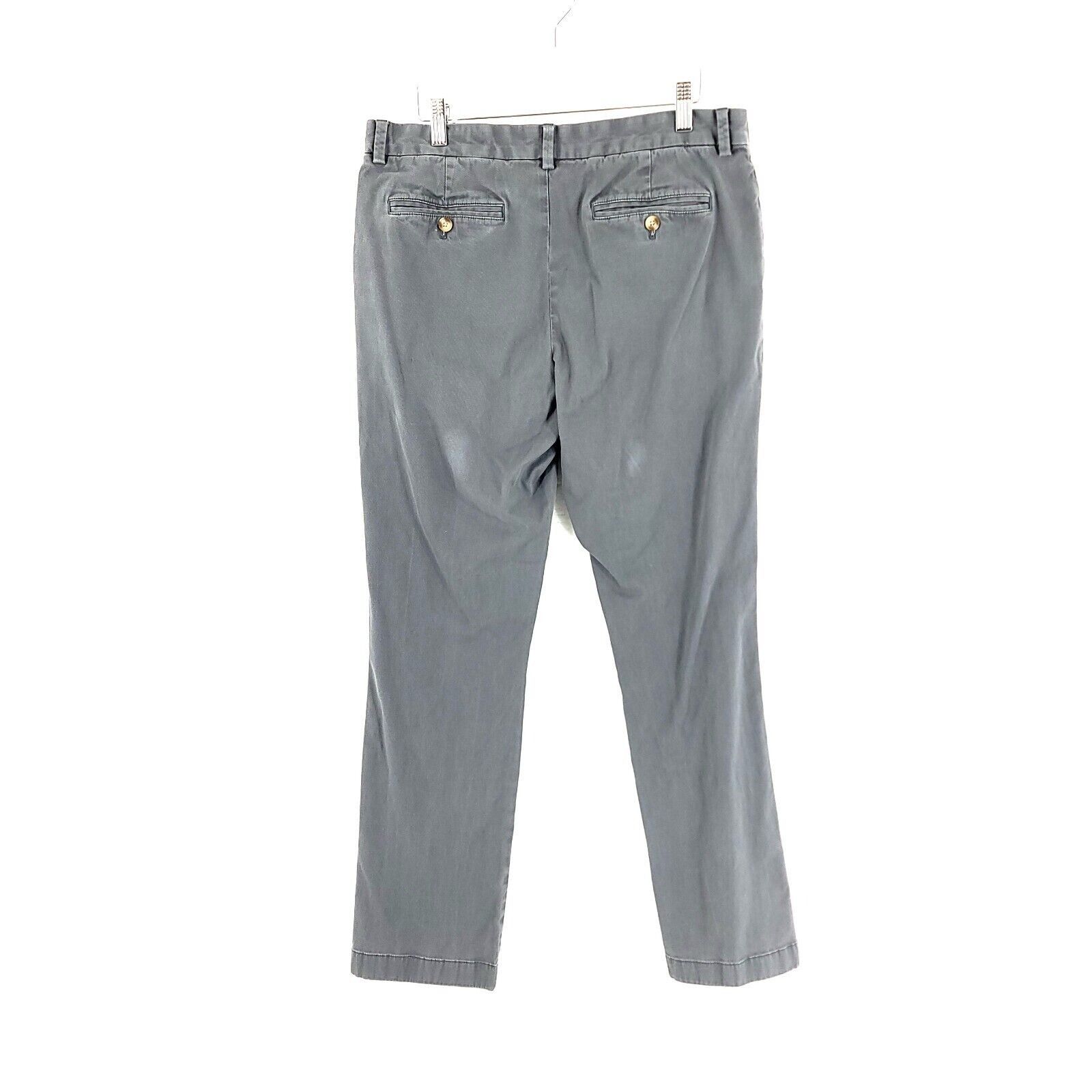 Vineyard Vines DAMAGED Vineyard Vines Cotton Gray Gray Mid Rise Chino Pants Size US 33 - 5 Thumbnail