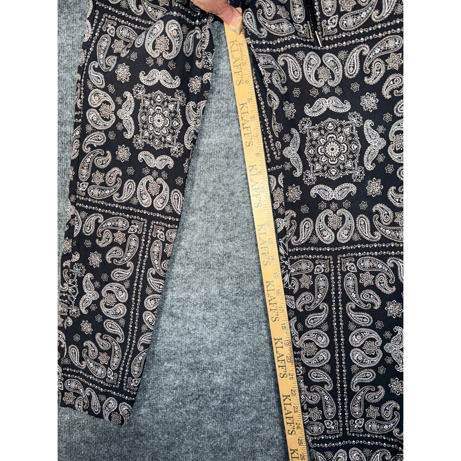 Pacsun PacSun Paisley Womens Joggers Print Black White Small Size 27" / US 4 / IT 40 - 13 Thumbnail